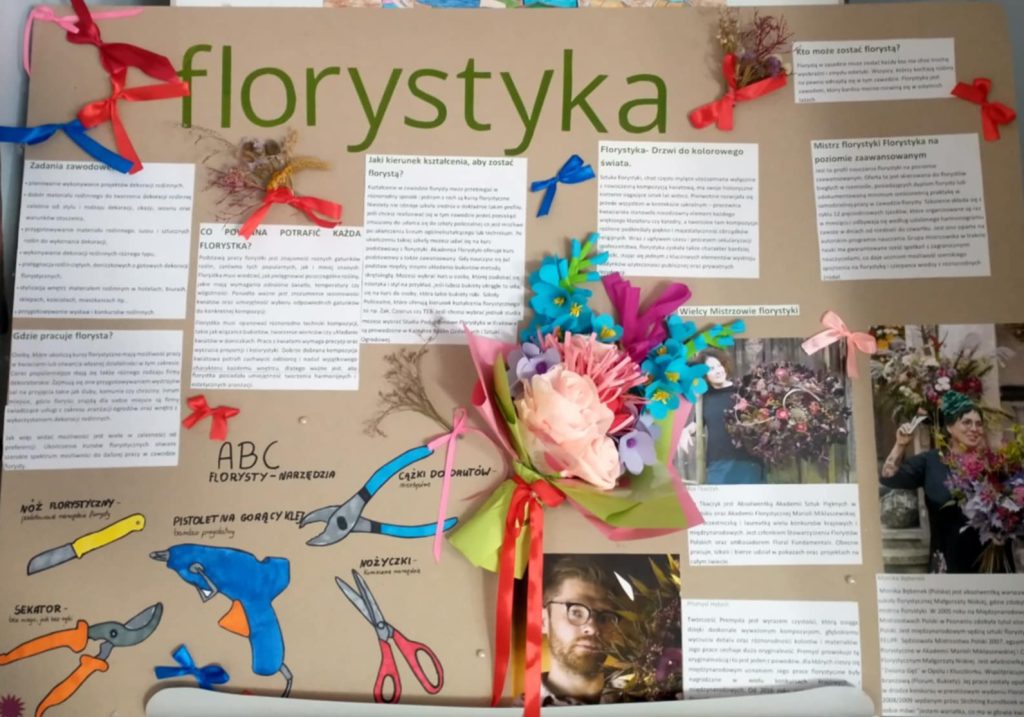 Zdjęcie przedstawiające pracę plastyczną, która otrzymała 2 miejsce  w X edycji Powiatowego Konkursu Wiedzy o Zawodach „Zawód moich marzh marzeń!"