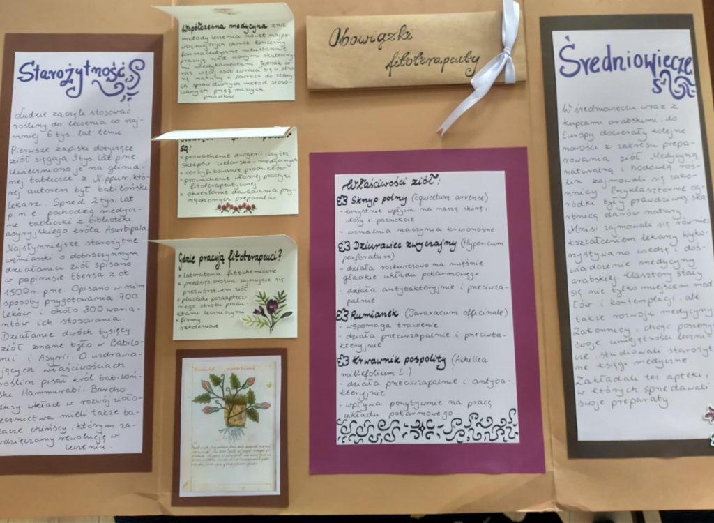 Zdjęcie przedstawiające pracę plastyczną, która otrzymała 3 miejsce  w X edycji Powiatowego Konkursu Wiedzy o Zawodach „Zawód moich marz