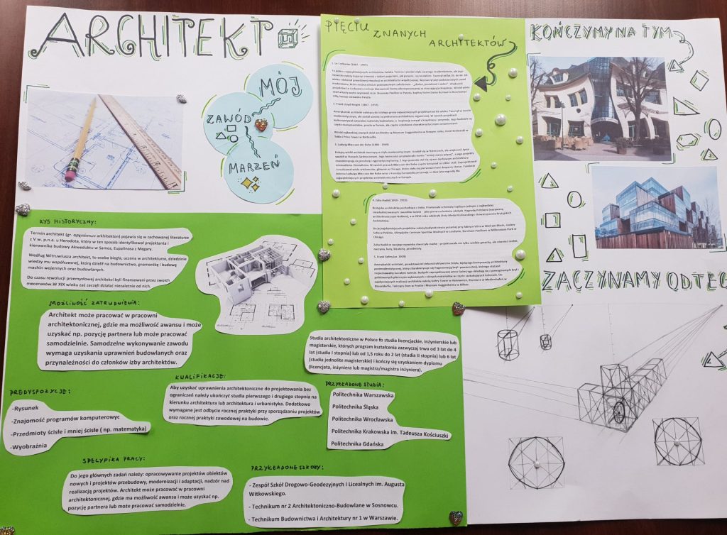 Praca z VII edycji konkursu Zawód Moich Marzeń