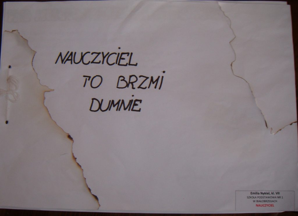 Praca z III edycji konkursu Zawód Moich Marzeń