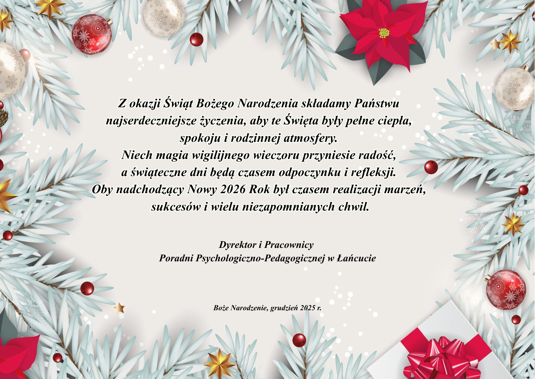 Życzenia Świąteczne 2025