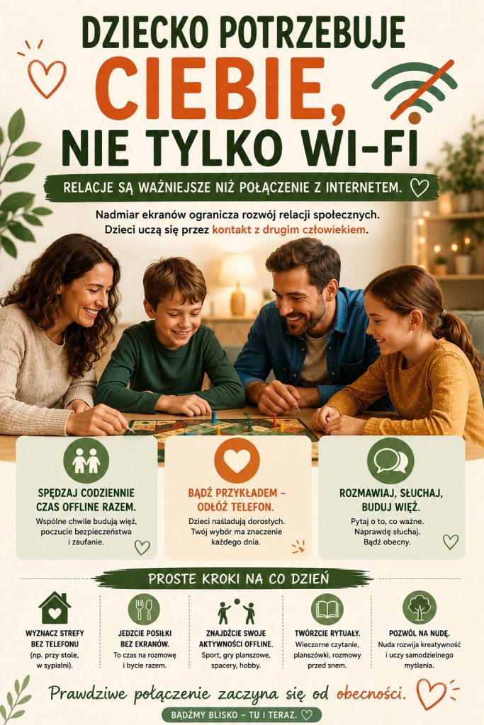 Plakat o bezpiecznym korzystaniu z internetu