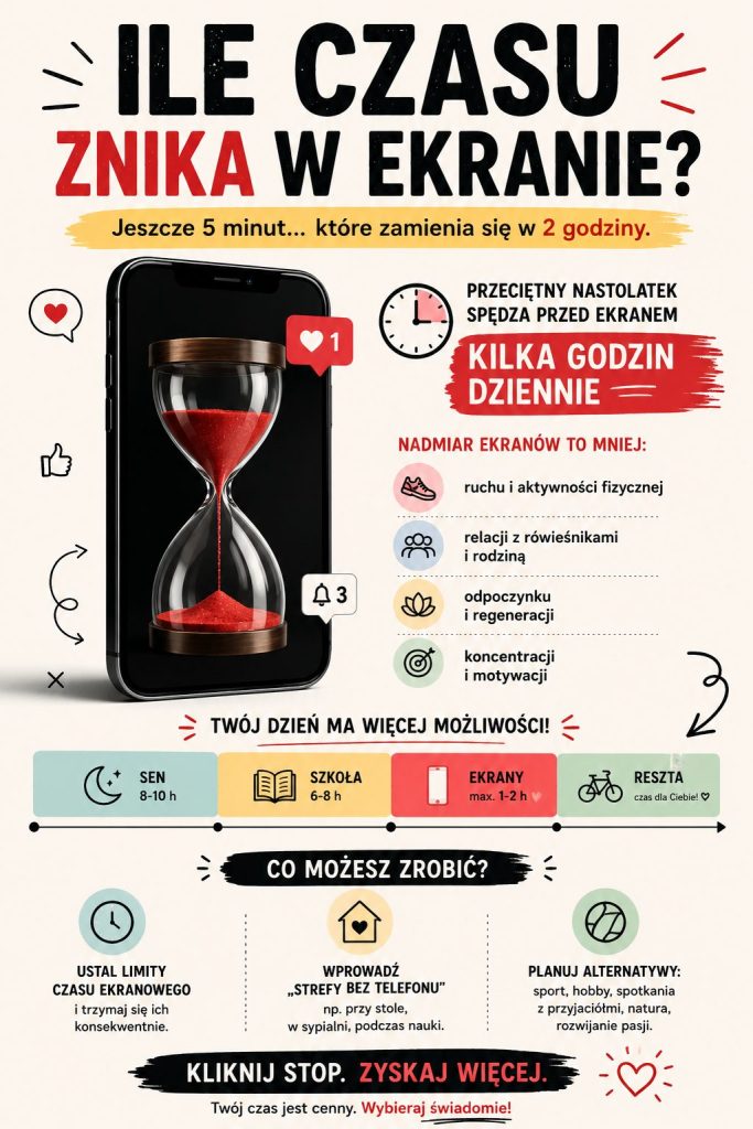 Plakat ile czasu znika w ekranie