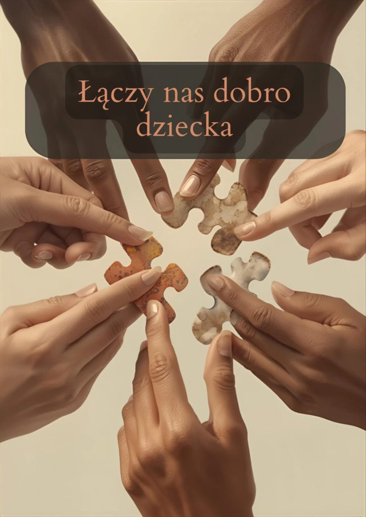 Plakat do spotkania pedagogów i nauczycieli przedszkoli Łączy nas dobro dziecka