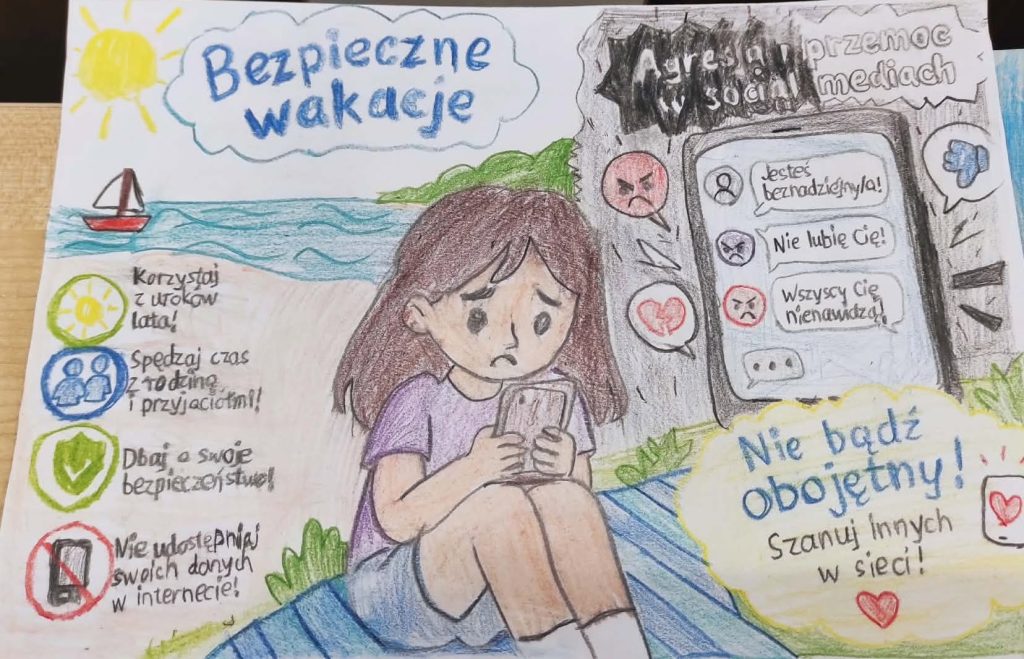Praca na konkurs "Bezpieczne Wakacje"